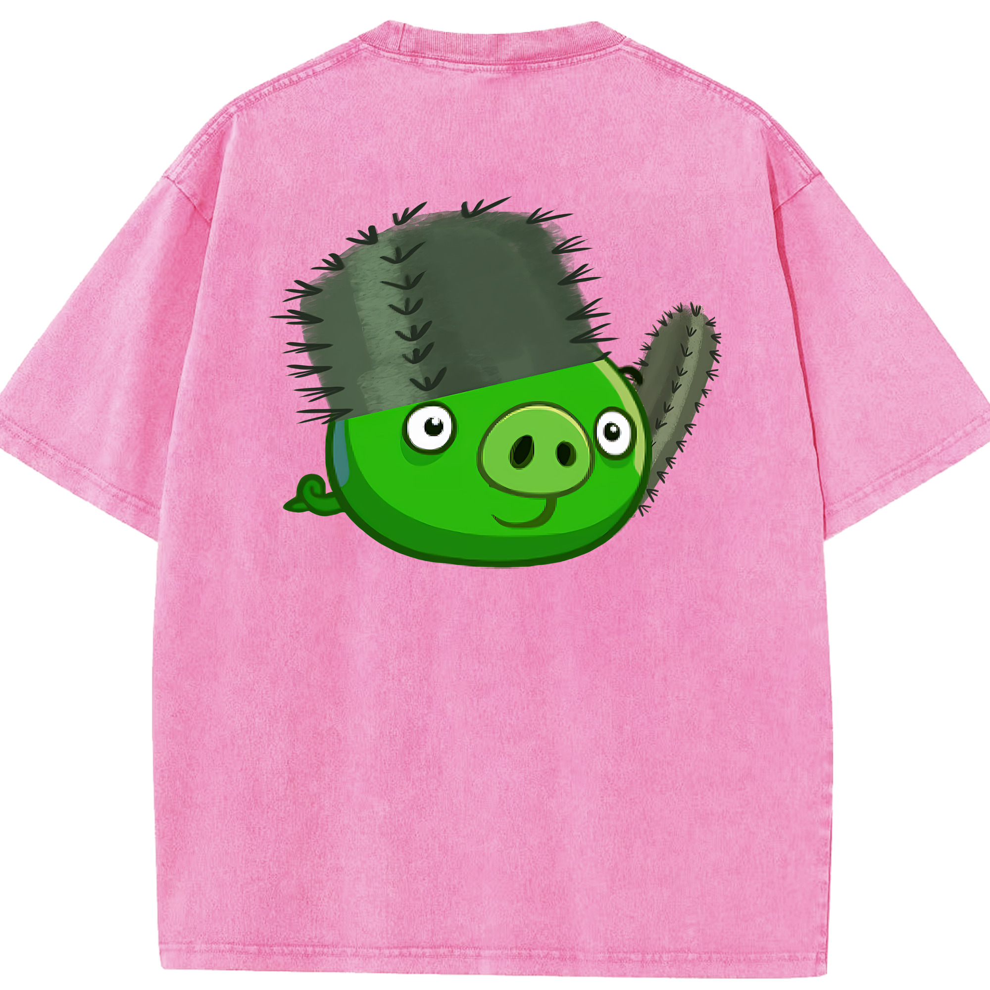 （画像用） Angry Birds アングリーバード 綿100% ヴィンテージ風 半袖Tシャツ（背面プリント）